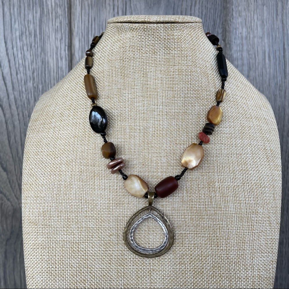Silpada RETIRED N1787 Earthy Tones Necklace 18”